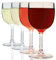 Pure Durability Plastic Wine Glasses Reusable Unbreakable Dishwasher Safe Set of 4 270ml