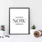 HOLEILUCK Yesterday Now Tomorrow Motivations-Leinwand-Malerei, Poster, Wandkunstdrucke, minimalistisch, schwarz-weiß, Wanddekoration, Bilder, 20 x 35 cm (8 x 14 Zoll) x 2 Stück, ungerahmt