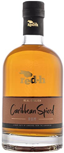 red.h Caribbean Spiced Rum 70cl - Experience Our Rich Artisanal Rum Infused with a Captivating Warm Spice Blend, Delicious Spice-Laden Hit With Every Sip, ABV 40%