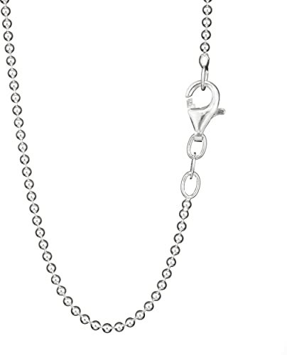 NKlaus 70cm Kugelkette 925 Silber elegante Halskette Breite: 1,5mm Collier 4,92g schwer 8202
