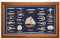 Sea4You Knotentafel mit 19 Knoten in Deutsch Knotenbild aus Holz/Messing/Glas 51x31cm