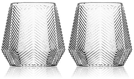 Calici da Acqua/Bicchieri Modello di diamante Tazza di vetro trasparente Tazza di vetro ad alta temperatura Coppa di succo di alta temperatura for bere vetro borbonico/vino e bevande cocktail Bicchi