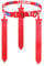 Axlksia Flag Football Set,1 Pcs Adjustable Flag Football Belts, 3 Pcs Flag Football Flags For Kids Youth Adults Outdoor, Red, Medium