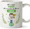 MUGFFINS Tazas Personalizadas para PADRE/PAPÁ - En Español - Eres Mejor del Mundo - 11 oz / 330 ml - Regalo personalizable original y divertido