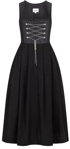 Nübler Dirndl lang Damen - Gastrodirndl, Rocklänge 90cm - Moderne bayrische Tracht, Frau Wirtin