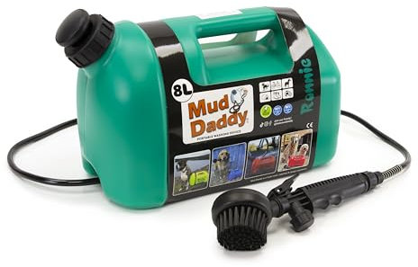 Mud Daddy 8 Litre Portable Pet Washing Device | Muddy Walks | Pet Cleaning | Grooming | Forest Green (Forest Green)