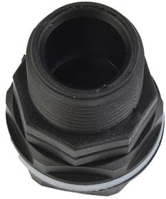 TYNXK Zubehör Für Regentonnen 1Pcs PP Tank Bushing Threaded Fitting Flange Connection External Thread IBC Rain Barrel Liner 3/4inch 1inch 2inch Tank Zubehör(2inch)