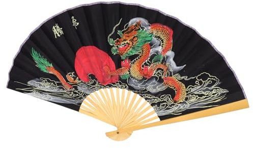 Alipis Big Fan Japanese Decorative Hand Fans Lace Fan Chinese Fan Wall Hanging Dancing Fans Folding Fan Fans Handheld Wall Background Decor Asian Folding Wall Fan Pink Fan Hand Paper
