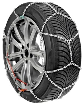 Wintem Catene da Neve in Acciaio Cementato per Suv e Fuoristrada Taglia 24,5 - Sistema di Autotensionamento per un'Adesione Automatica ai Pneumatici - Ideali per Camminare su Ghiaccio o Neve