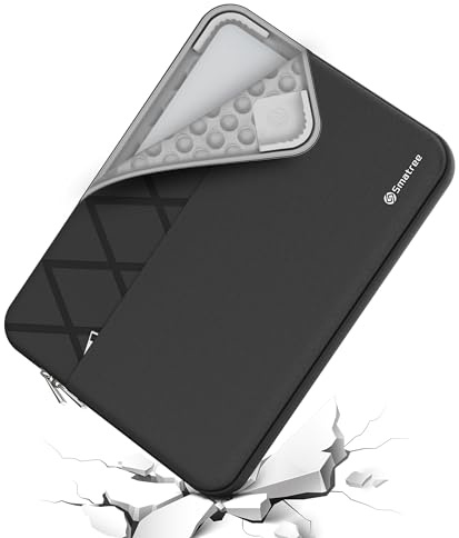 Smatree 13,5 Zoll Anti-Shock Laptop Sleeve Tasche und Case wasserdichte Schutzhülle Slim Cover Tailored für HP Dragonfly Folio G3/G3 2-in-1 Notebook PC 13 Zoll HP Laptop Tasche, Schwarz (E432)