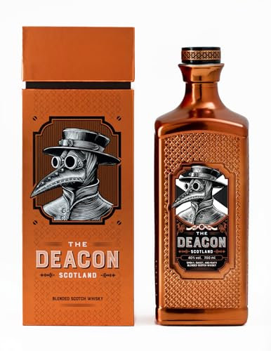 THE DEACON Blended Scotch Whisky in edler Geschenk-Box, mit Orangen-Note & kräftiger Würze, Geschenk-Set, Whiskey aus Schottland, 40% Vol, 700ml