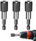 Deilonie 3 Pack 1/4 Hex Shank 60mm Magnetic Bit Holder, Hex Shank Magnetic Extension Chuck Adapter Quick Release Bar Socket Screwdriver Bit Holder for Hand-held Drivers