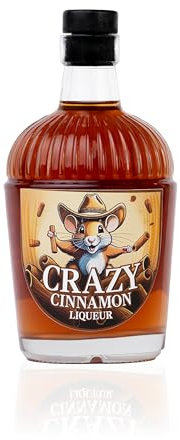 Crazy Cinnamon Zimt Schnaps | Zimt Likör | 100% Natürliche Zutaten | Handcrafted | Vielseitig als Shot, Warm oder im Kaffee | 1 x 700ml | 25% Vol.
