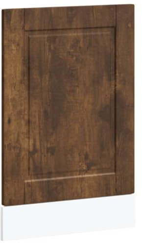 vidaXL Panel lavavajillas Porto Madera contrachapada Roble Ahumado