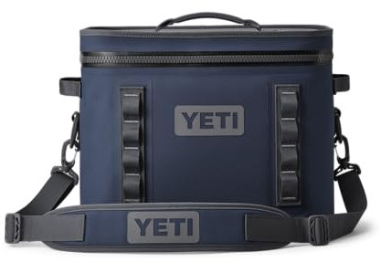 YETI Hopper Flip 18 Cool Bag, Portable & Insulated Backpack Cooler, Navy