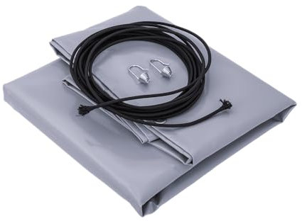 UNITRAILER Anhänger-Flachplane 263x125cm, PVC, Grau