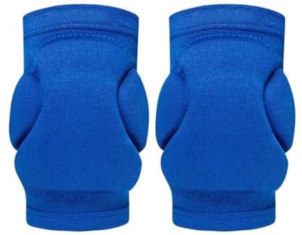 RUVOO Rodilleras Voleibol Rodilleras Gym Rodilleras, Rodilleras Elásticas De Trabajo, Rodilleras De Baile, Adecuadas For Yoga, Correr Y Andar En Bicicleta Rodilleras Balonmano(Blue,M)