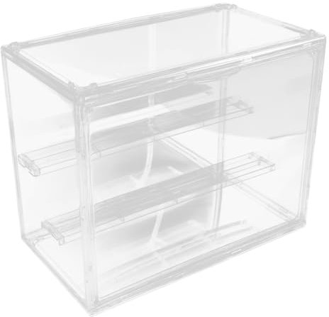 ULDIGI Versatile Displayständer Mit Verstellbaren Fächern Transparente Vitrine Für Sammelkarten Figuren Und Kleine Objekte Für Geschäfte Und Ausstellungen