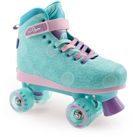 RAVEN Rollschuhe Roller Skates für Kinder Erwachsene Mädchen Damen verstellbar (Felice Mint) (Felice Mint, 35-38)