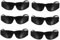 SHINEOFI 6 Gafas Protectoras Para Soldar Antióxido De Seguridad Tintadas Oscuras Abs Color Negro