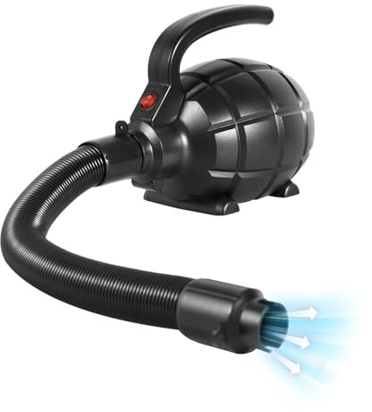 Hochleistungs-Luftpumpe 600W - 4 Düsen, 17000Pa Druck,Leicht & Tragbar (2,43lbs),Schwarz - Perfekt für Luftmatratzen,Poolboote,Schwimmringe, Airbeds & mehr