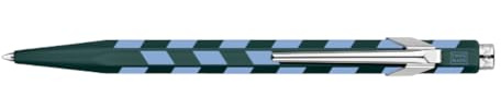 CARAN D’ACHE 849 Mosaic Kugelschreiber Tannengrün, Aluminium Sechskant, Sonderedition, Swiss Made