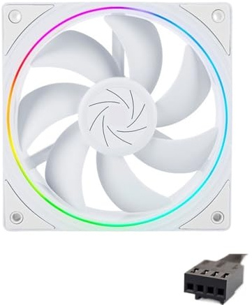 TL-S12 120mm ventilateur de refroidissement 5V 3PIN ARGB ventilateur pc gamer 360 ° exquis effet de lumière ventilateur de tour d'ordinateur(TL-S12W)
