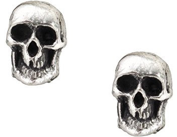Alchemy Gothic (Metal-Wear) Death Pair of Earrings