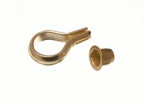 Banjo Shelf Florentine Support Stud and Socket 6MM EB Brass Plated (8 of Each)