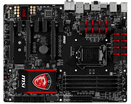 Msi Z97 GAMING 7 - Placa base ATX (Socket 1150 Intel Z97, 6x SATA-600, 4x DDR3 hasta 32 GB, ATi Crossfire, Nvidia SLi, Bigfoot Killer E2205 1Gbps Ethernet, 16x USB, DisplayPort, 2x HDMI)