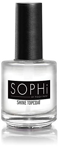 SOPHi Cruelty Free Vegan Shine Top Coat Nail Varnish (Clear)