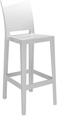 Kartell 5896/E5 One More Please Stool by Philippe Starck, Pack of 2, Matte White