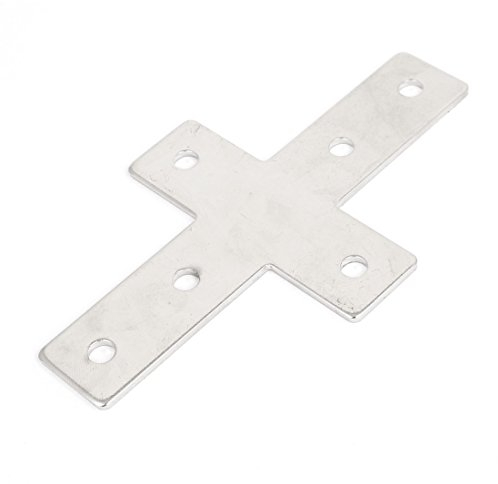 sourcing map 145mmx85mm Kreuz geformte Metall flache Teller Corner Brace Winkel Halterung DE de