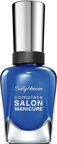 Sally Hansen Complete Salon Manicure Nail Polish, 531 Dark Hue-mor/Nourishing Dark Blue Metallic, 15 g