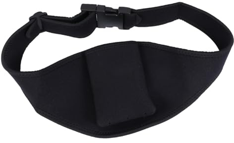Milisten Mikrofongürtel Verstellbar Für Fitnesstrainer Schwarz | Farbe: Schwarz, Material: Synthesekautschuk, Nylon, Eng Anliegendes Vertikales Design, Für Mikrofonsender