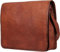 ALASKA EXPORTS Laptop-Umhängetasche aus echtem Leder, 40,6 cm (16 Zoll) und 45,7 cm