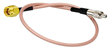 Vecys Câble 4G LTE SMA Mâle vers Antenne Externe Femelle TS9 Câble Coaxial RF Queue de Cochon RG316 30CM / 12 Pouces pour Routeur de Point 3G 4G LTE WiFi MiFi Mobil