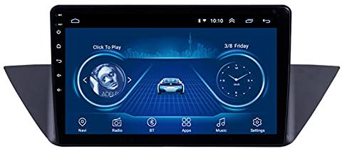 10 Pulgadas Autoradio Multimedia Android 10 Car Radio GPS Player Navi - Aplicable para BMW X1 E84 2010-2015, Autoradio Pantalla táctil WiFi Unidad Principal de navegación Estéreo,4 Core-WiFi: 1+32G