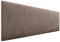 DHOME Kopfteil aus Kunstlederoder Stoff AQUALINE Glatt mit Beinen Kopfteil gepolstert Luxusbett Kopfteil (Stoff Marron, 135cm (Betten 120/135/140))