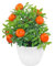 Ppmter Künstliche Orangenbaum Bonsai Gefälschte Obst Tangerine Topfbüro Garten Desktop Party Dekorationstisch Herzstück Herzstück