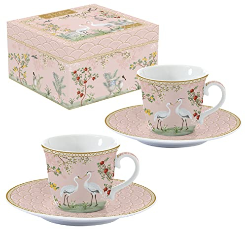 Easy Life COFFRET 2 TASSES A CAFE 8CL EN PORCELAINE