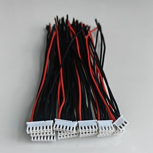 GTIWUNG 15 Stück 2S/3S/4S/5S/6S Balance Ladegeraet Kabelverlaengerung, Balance Adapter Buchse,JST-XH Balance Verlängerungskabel 15cm 22AWG Batterie Balance Ladegerät Kabel Draht für RC Lipo Batterie