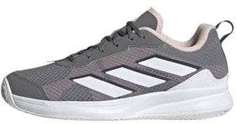 adidas Damen Avaflash Clay Tennis Shoes, Grey Four/Cloud White/Sandy Pink, 40 EU