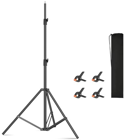 soonpho Light Stand Support de lumière de 2,8 m avec Adaptateur Universel de 6,35 mm à 9,5 mm pour Studio monolight softbox réflecteur Photographie Format Portrait vidéo