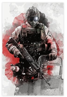 Poster Game Rainbow Six Siege Operator Fuze (18), Leinwand-Poster, Schlafzimmer-Dekor, Sportlandschaft, Büro, Raumdekoration, Geschenk, ungerahmt, 30 x 45 cm