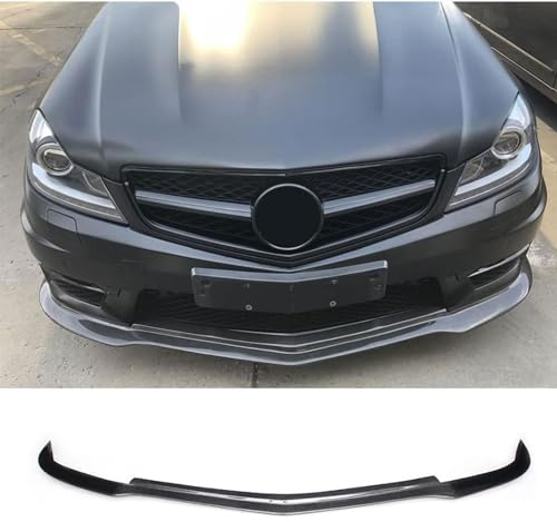 Auto Frontspoiler für Mercedes Benz C Class W204 C204 C63 AMG Sedan Coupe Facelift 2012-2014, Frontstoßstangen Frontlippe Spoiler Splitter Diffusor KöRper Kit Zubehör