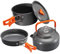 Felenny Outdoor Camping Cookware Kit Portable Frying Pan Pot Kettle Set for Hiking Picnic