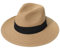 TOPWEL Sombrero Fedora para el sol de ala ancha para mujer, sombrero de paja de panamá, sombrero de paja plegable, enrollable, gorra de playa, sombrero de verano, color caqui, caqui, Taille unique