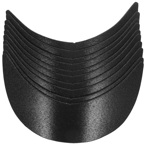 WOFASHPURET 10 Stück Baseballkappen-Einsatz, Hutformer Für Baseball Cap, DIY Kappen Auskleidung, Sporthut-Bahre Baseballhut-Krempe Sonnenhut-Stützkappen Liner Schwarz
