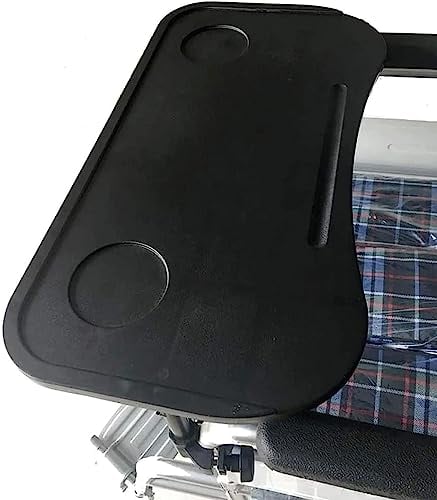 FFFHYIZH Tisch mit Getränkehalter, abnehmbares Rollstuhl-Schoßtablett, tragbare Tabletts, Schreibtisch, Rollstühle, Tisch zum Essen, Lesen, Ausruhen